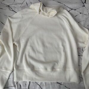 ALO Waffle Weekend Escape Mock Neck Long Sleeve